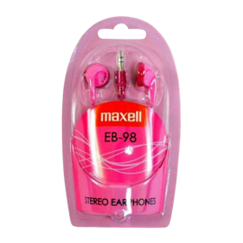 Maxell EB-98 stereohörlurar i rosa